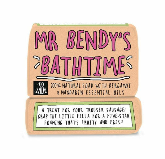 Mr Bendy’s Bath Time Soap Bar - Novelty Gift