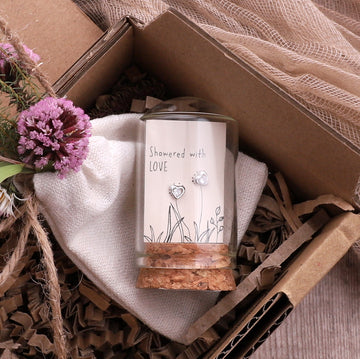 Showered With Love - Message Bottle Earrings