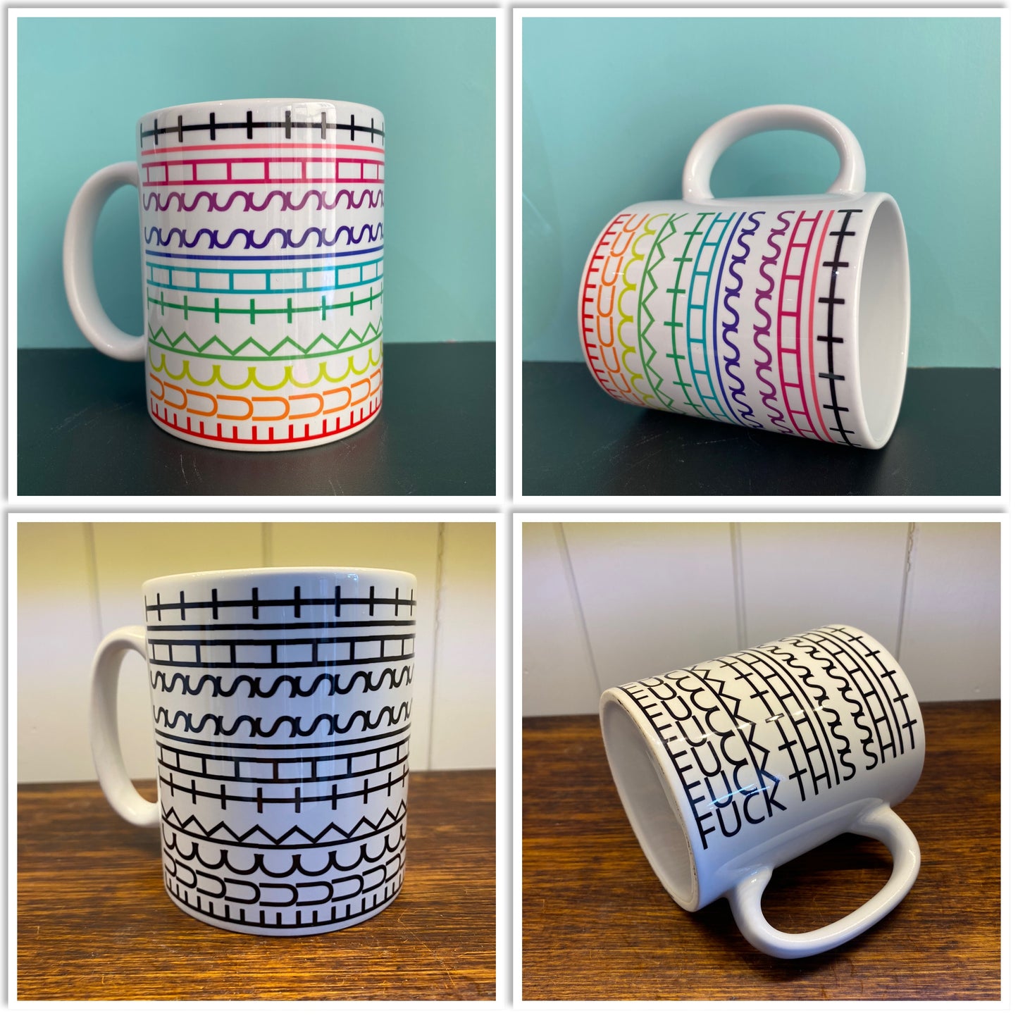 Fuck This Shit Mug, Hidden Swear Message Mug, Sarcastic Gift, Funny Gift for Coworker, Gift For Boss, Sarcastic Friend, Bestie Gift