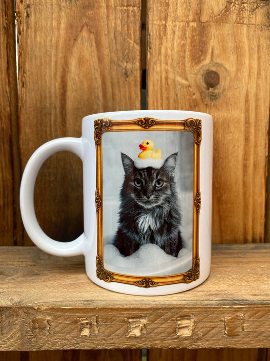 Custom Funny Pet Portrait – Black & White | Perfect for Tote Bags, Mugs, Magnets, Keyrings, Slates & NotebooksBecause Your Pet Deserves to Be Ridiculously Fabulous