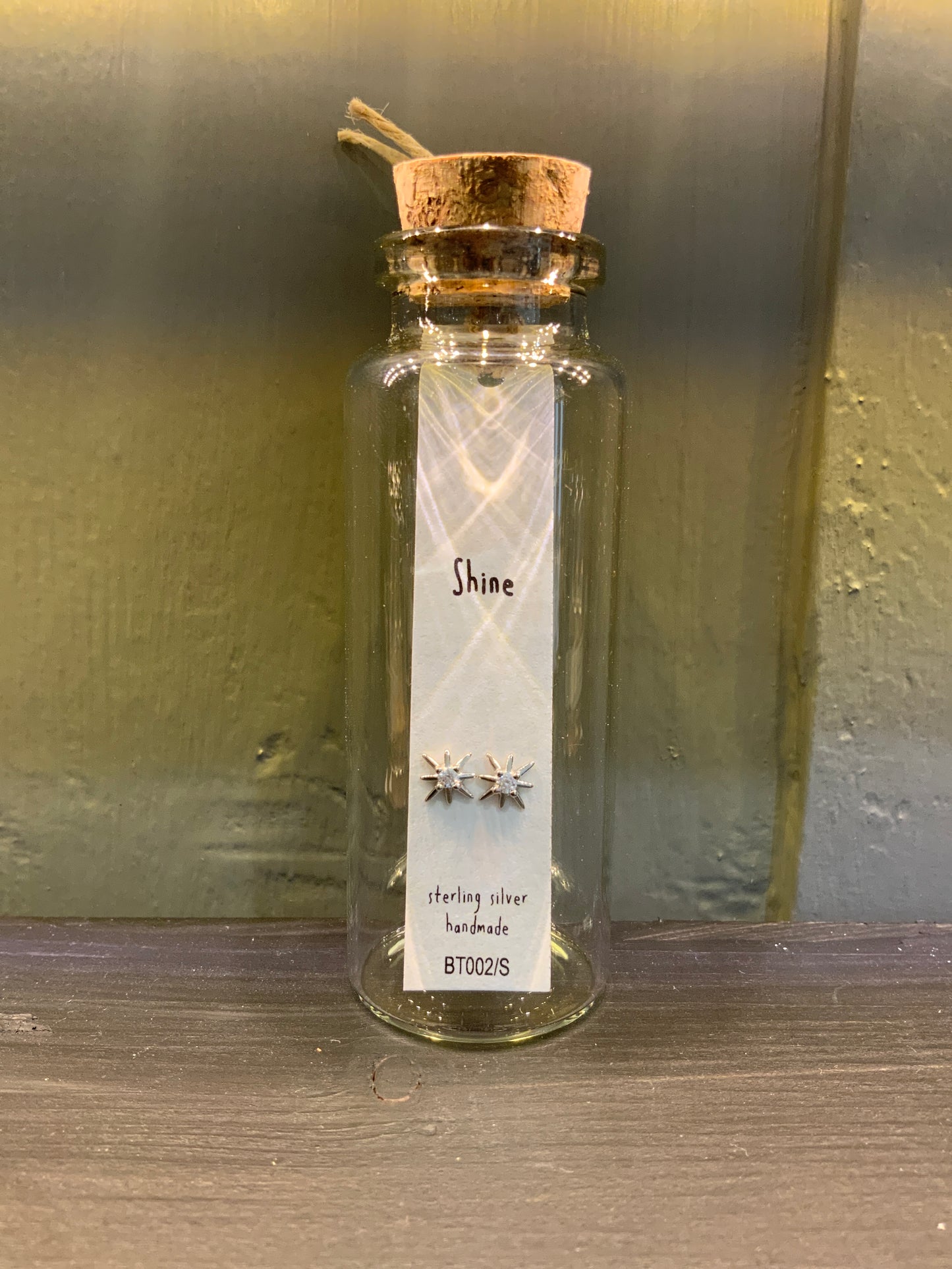 Shine - Message Bottle Earrings