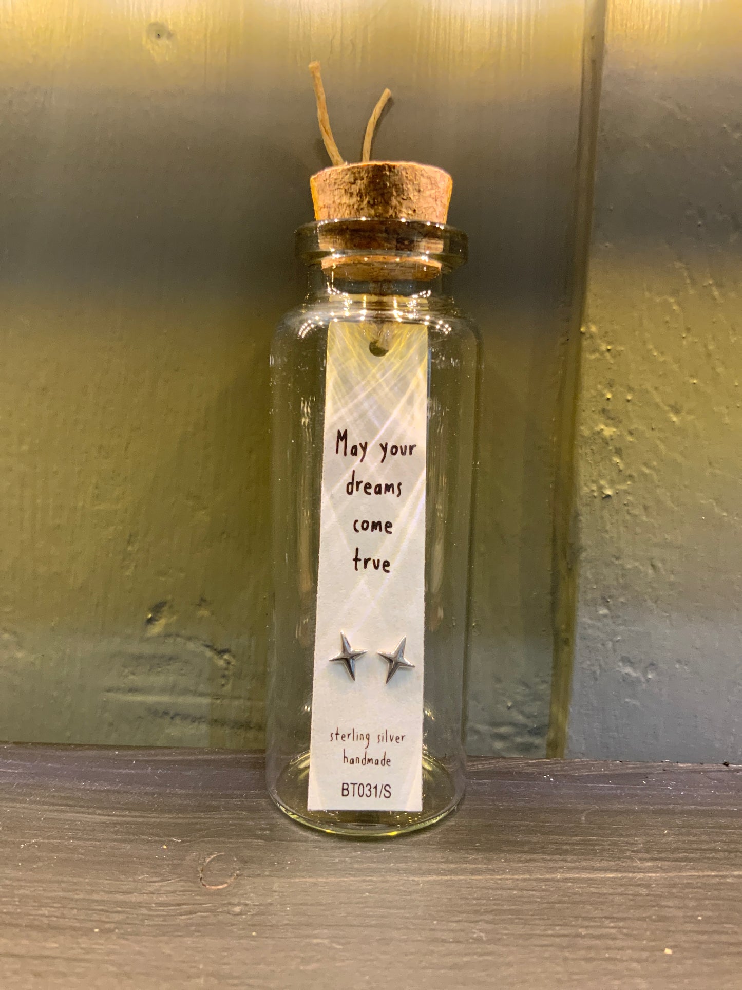 Dreams Come True - Message Bottle Earrings