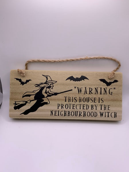 (259) Warning -Rustic Plaque-PL 032