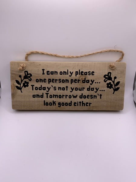 (259) Pleasing -Rustic Plaque-PL 023