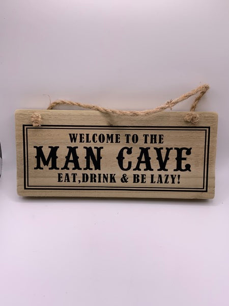 (259) Man Cave-Rustic Plaque-PL 011