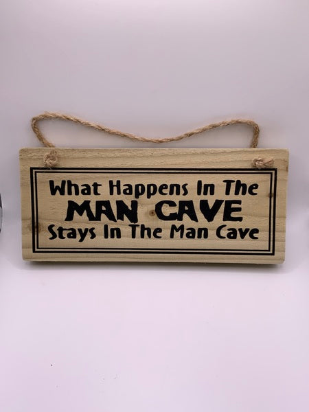 (259) Man Cave -Rustic Plaque-PL 003
