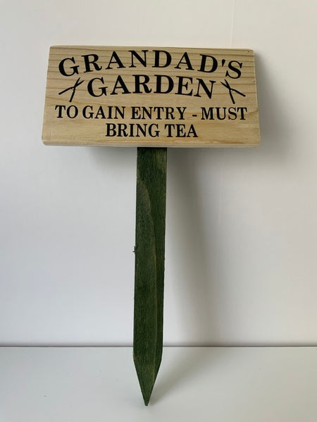 (259) Bills Plaques-Rustic Garden Stake-SPL 016