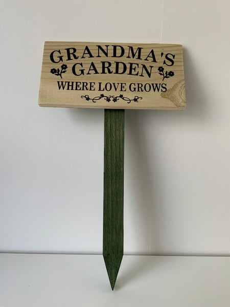 (259) Bills Plaques-Rustic Garden Stake-SPL 017