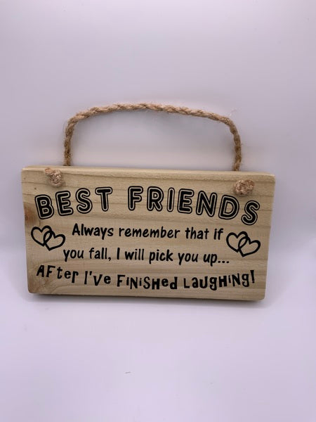 (259) Best Friends -Rustic Plaque-PL 062
