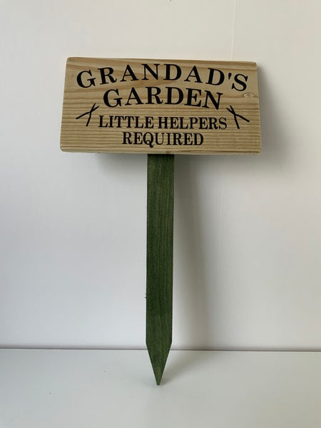 (259) Bills Plaques-Rustic Garden Stake-SPL 014