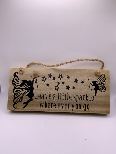 (259) Sparkles Plaques-Rustic Plaque-PL 043