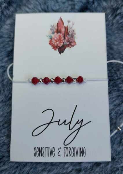 (228) July Birth Colour Bracelet