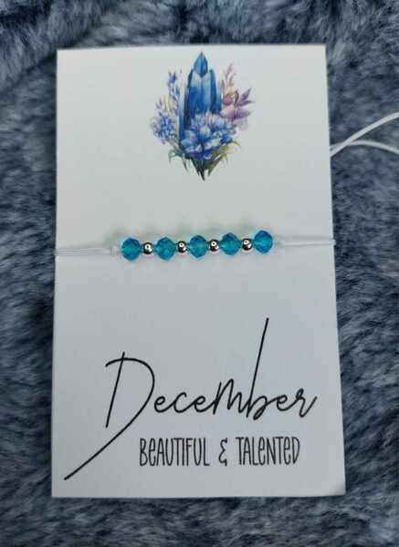 (228) December Birth Colour Bracelet