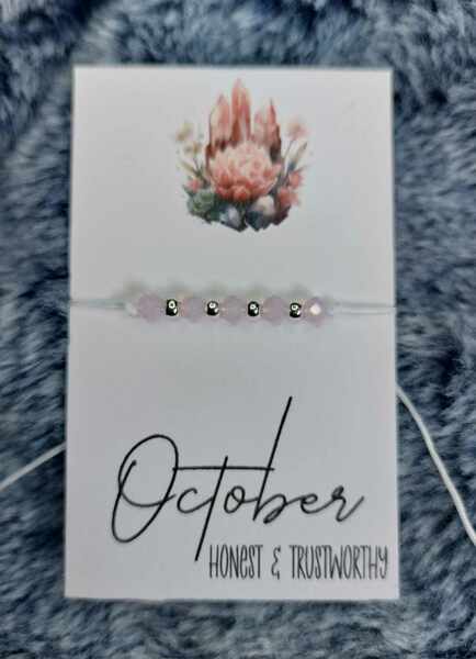 (228) October Birth Colour Bracelet