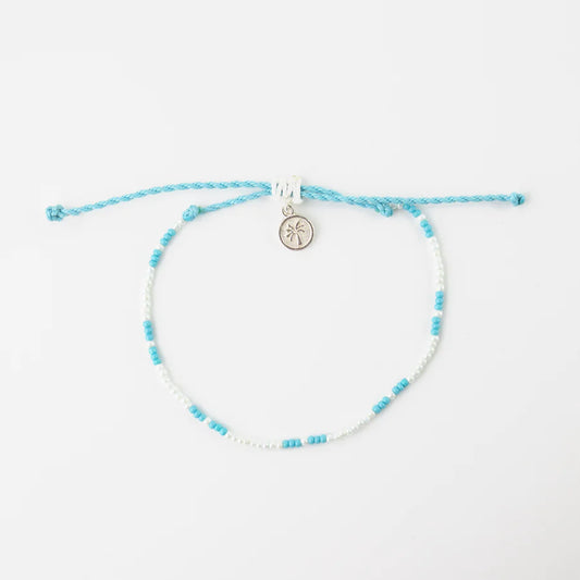 Islander - Light Blue and White Surf Bracelet