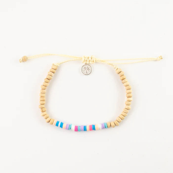 Islander - Bright Beaded Coconut Wood Bracelet