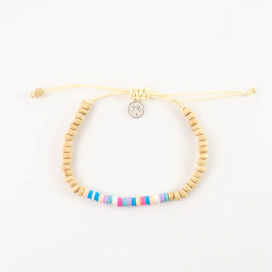 Islander - Bright Beaded Coconut Wood Bracelet