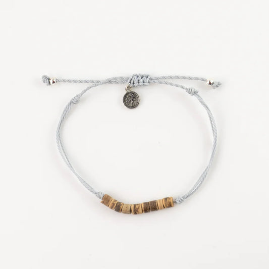 Islander - Grey Coconut Wood Bracelet