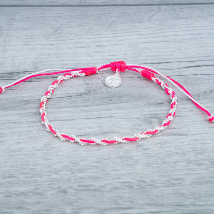 Islander - Pink & White Twist Braclet