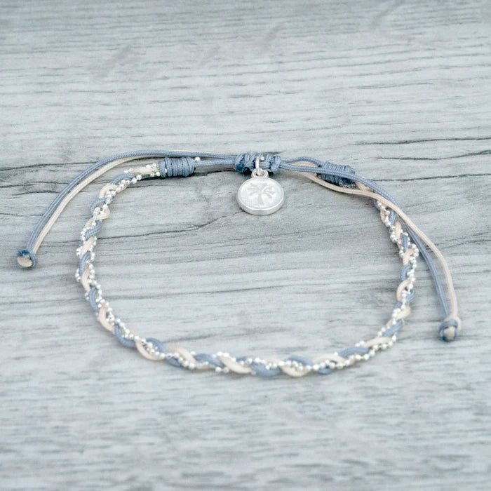 Islander - Pink & Grey Twist Bracelet