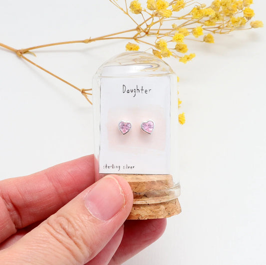 Daughter Crystal - Message Bottle Earrings