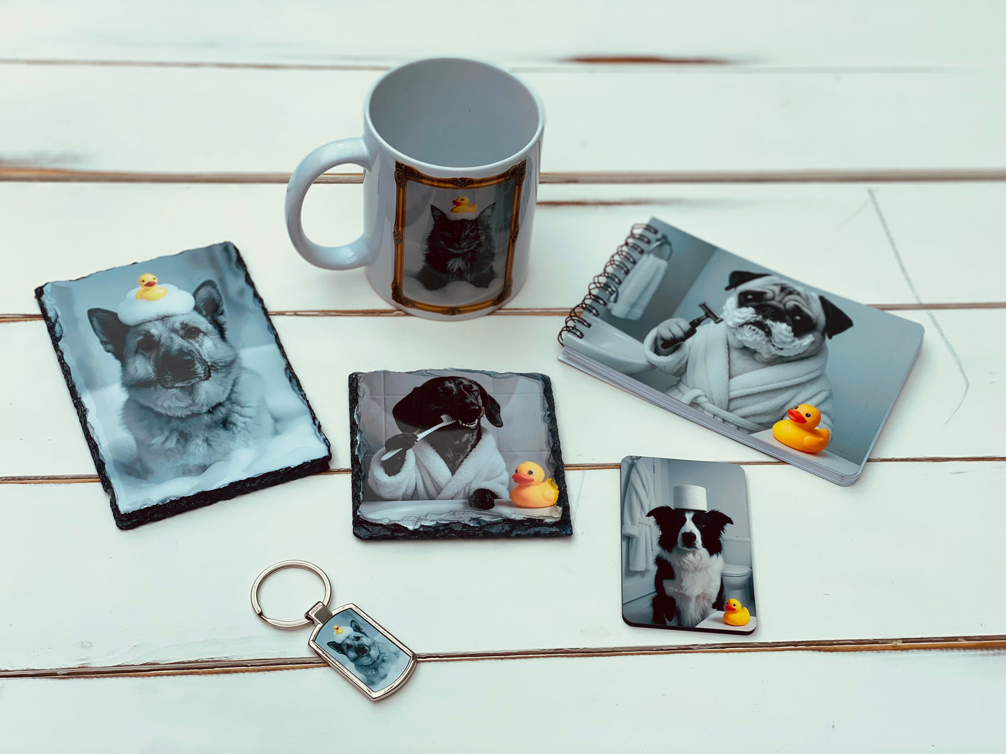 Custom Funny Pet Portrait – Black & White | Perfect for Tote Bags, Mugs, Magnets, Keyrings, Slates & NotebooksBecause Your Pet Deserves to Be Ridiculously Fabulous