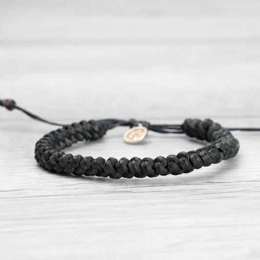 Islander - Black Leather Bracelet