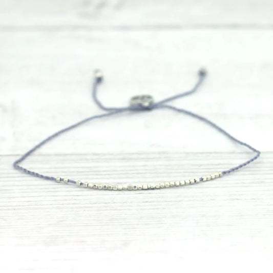 Islander - Grey Beaded Strand Bracelet