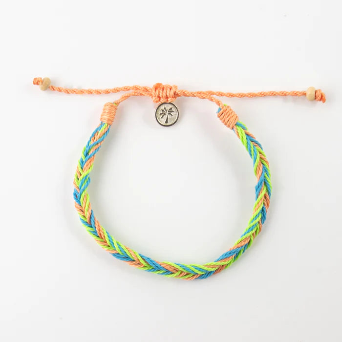 Islander - Green Blue Plaited Bracelet