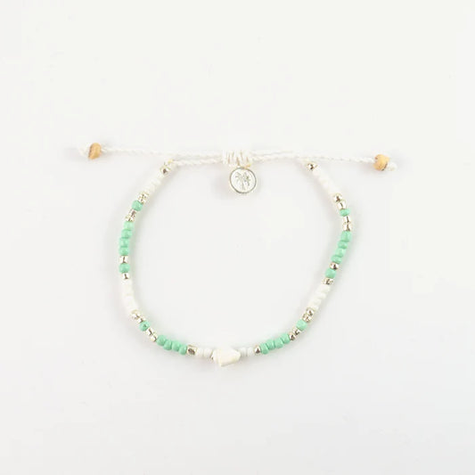 Islander - Mint Beaded Anklet