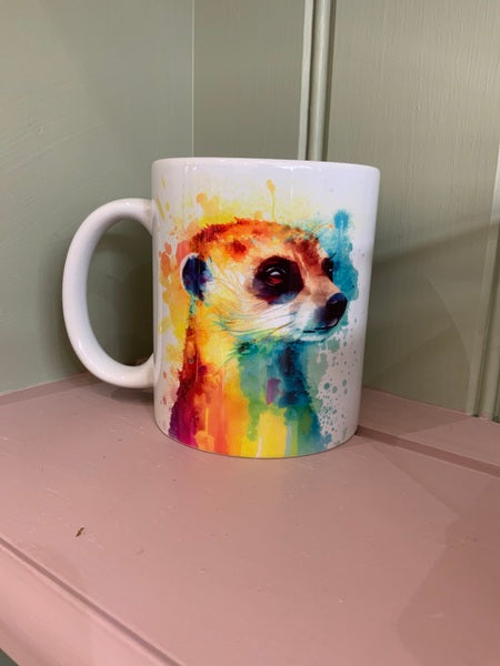 Meerkat Rainbow Mug Design 1