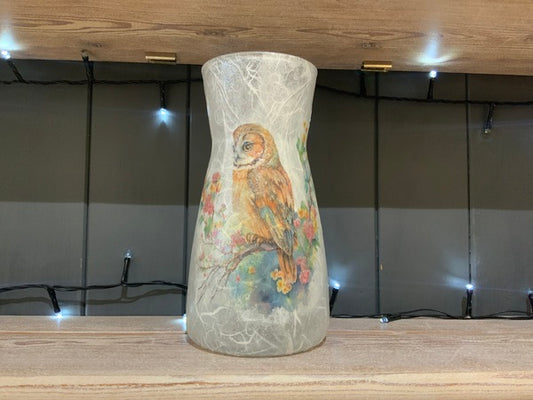 (187) Owl Vase