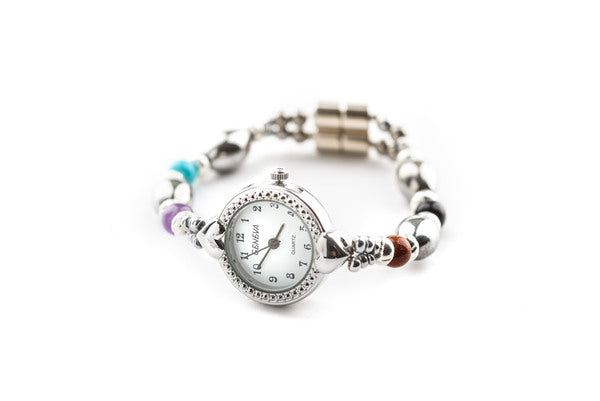 (157) Magnetic Watch - Multi Coloured Beads