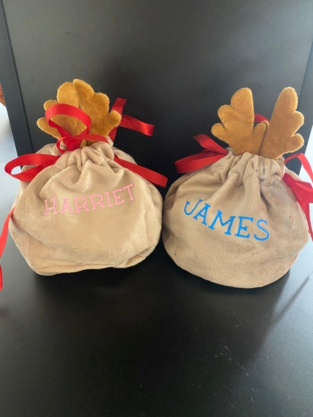 (387) Personalised Reindeer Bags