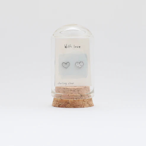 With Love - Message Bottle Earrings