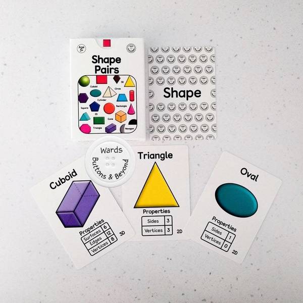 (107) Shape Pairs Card Game