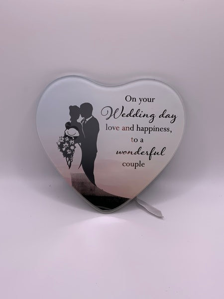 Wedding Day - Mini Mirrored Heart