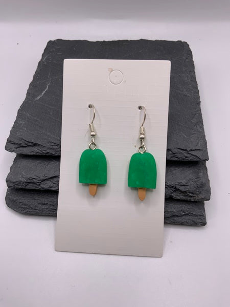 (106) Green Lolly Earrings
