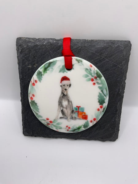 (223) Irish Wolf Hound - Dog Christmas Decoration