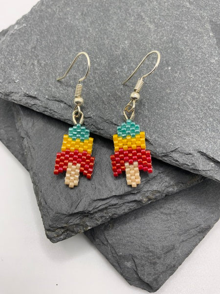 (132) Ice Lolly Beaded Earrings