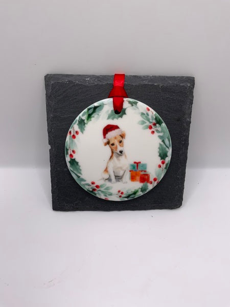 (223) Jack Russel - Dog Christmas Decoration