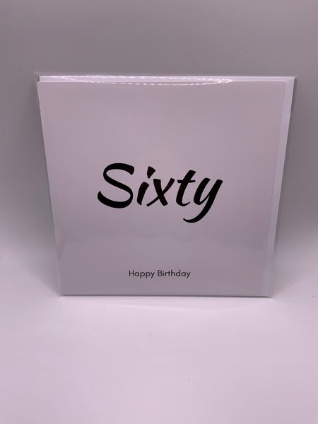 (107) Sixty Birthday Card