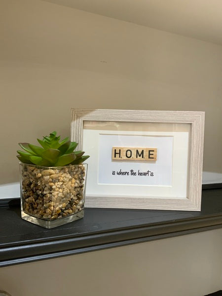 Home Where The Heart Is Tile Frame