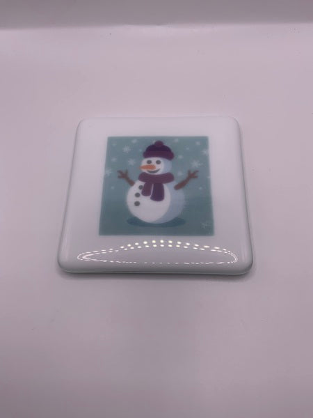 (265) Snowman Design 4 Christmas Coaster