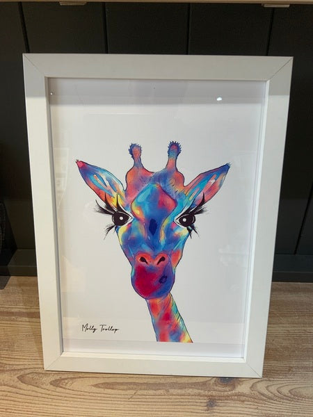 (272) Giraffe Print - Framed