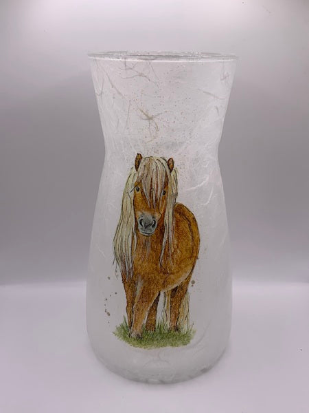 (187) Horse Vase
