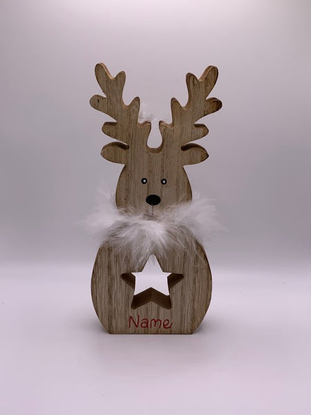 Personalisable Reindeer with Scarf