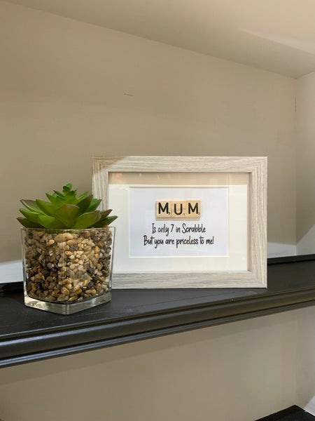 Mum Priceless To Me Tile Frame