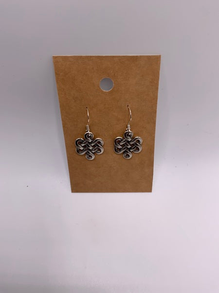 (224) Chinese Knot - Sterling Silver Earwires