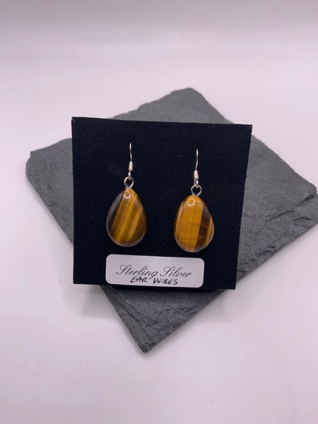 (224) Tigers Eye Earrings